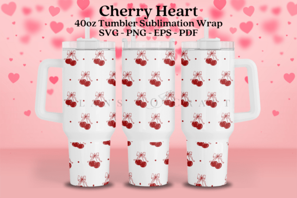 Cherry Heart Valentine Tumbler Wrap Review