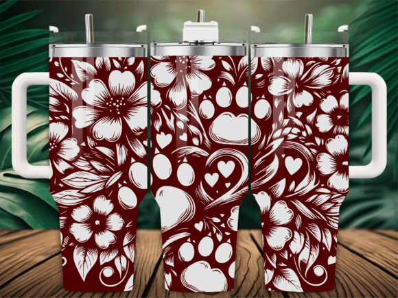 Daisy Flower Dog Pawprint Tumbler Review