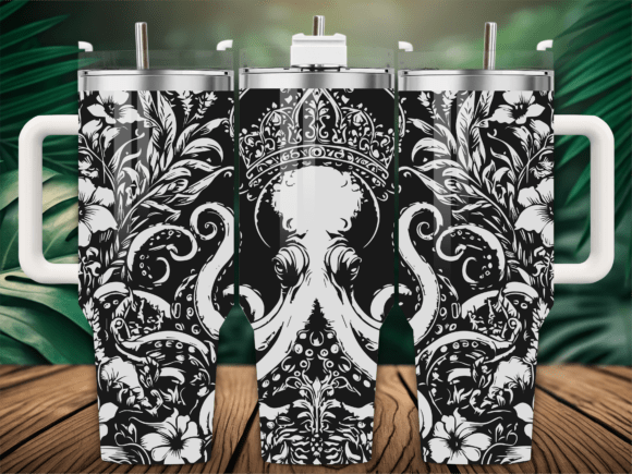 King Octopus Tumbler Embroidery Review