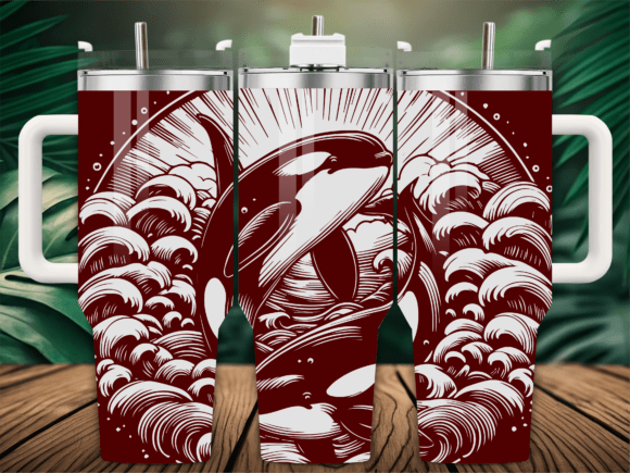 Nautical Sea Orca Whale Tumbler Design Review