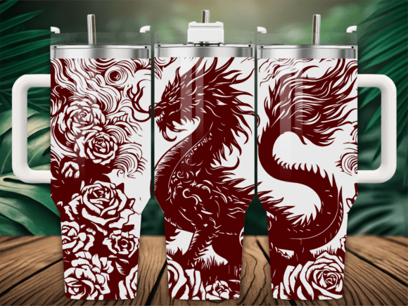 Valentine Dragon Tumbler Embroidery Review