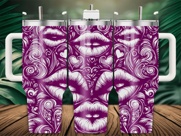 Valentines Lips Pattern Tumbler Review